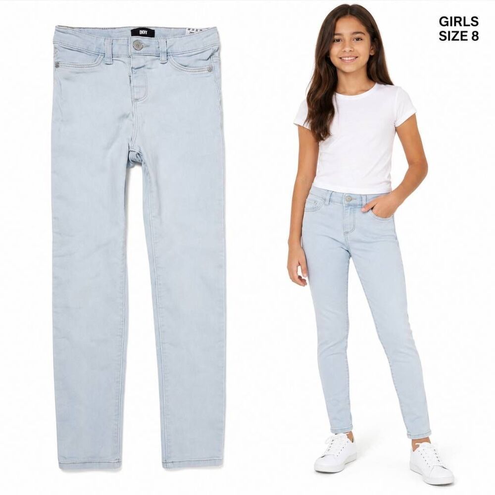 DKNY Girls 8 Light Skinny Jeans